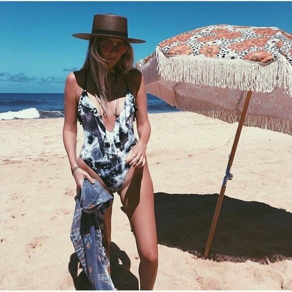 Blue Life Ruffled Romance One Piece NWT - Picture 5 of 6